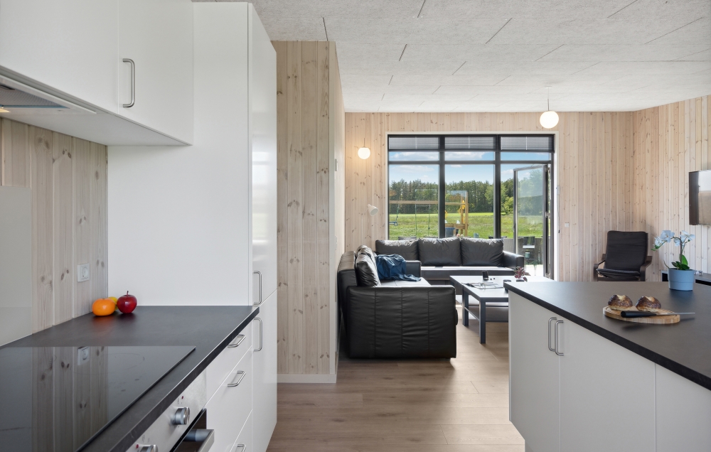 Kjøkkenet i luksushus nr. 604 er godt innrettet.