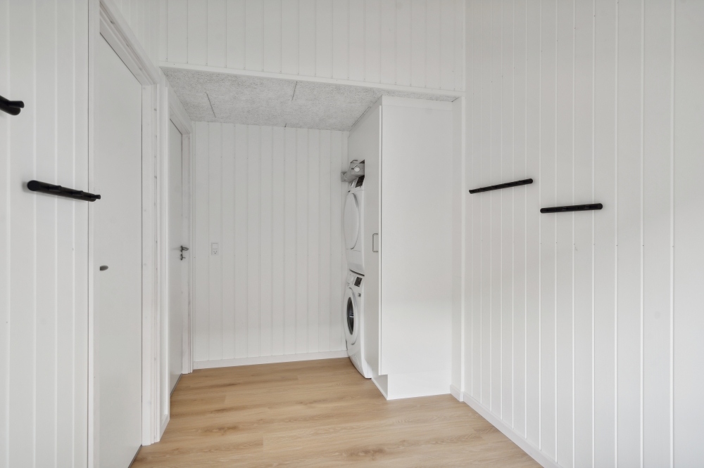 Det romslige inngangspartiet til luksushus nr. 617 i Fyn og øyer