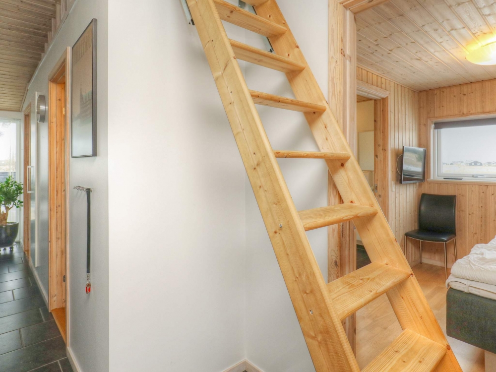 Noen av de 14 soveplassene i luksushus nr. 626 finnes på hems