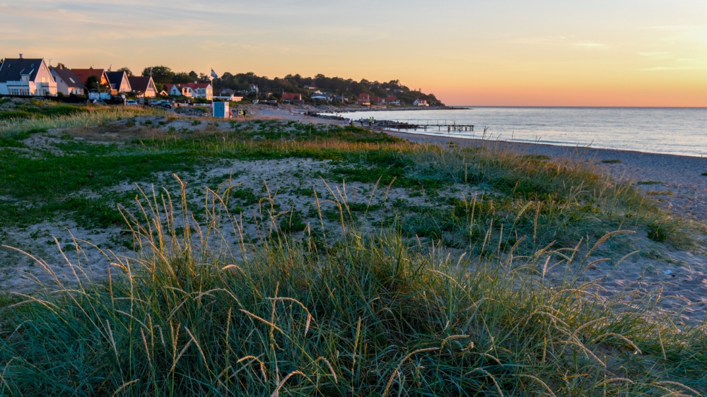 Den flotte stranden nær luksushus nr. 638 ved Nordsjælland.