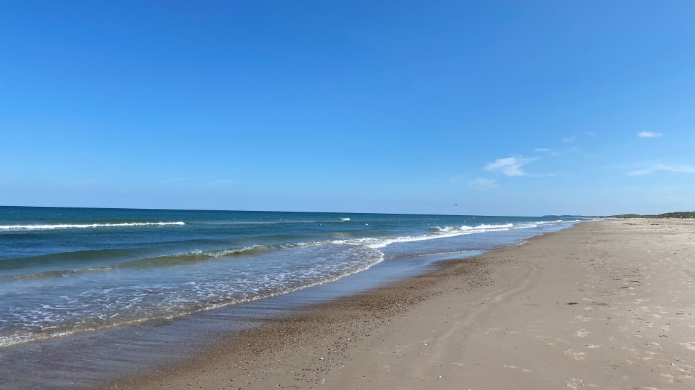Den flotte stranden nær luksushus nr. 651 ved Nordjylland.