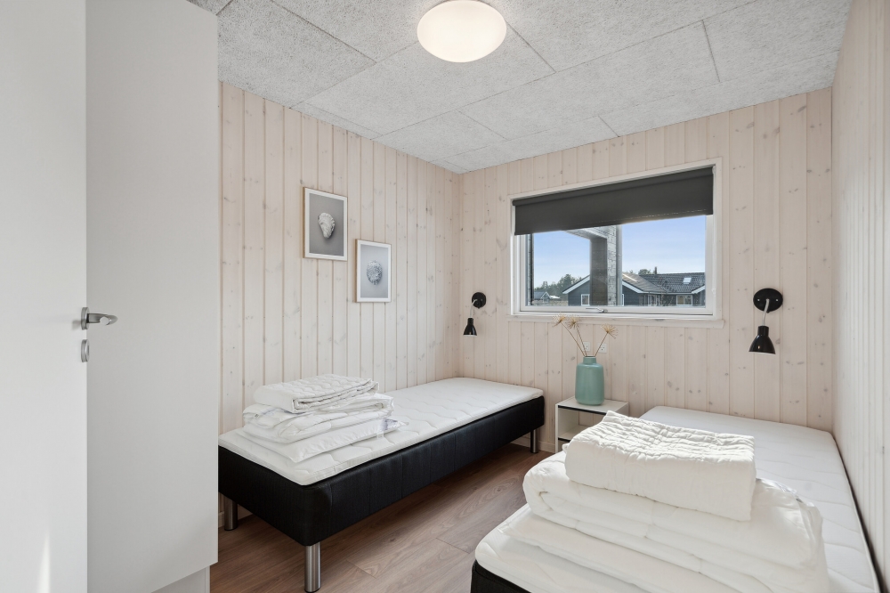 Et av de 8 soverommene i luksushus nr. 659 i Nordjylland.