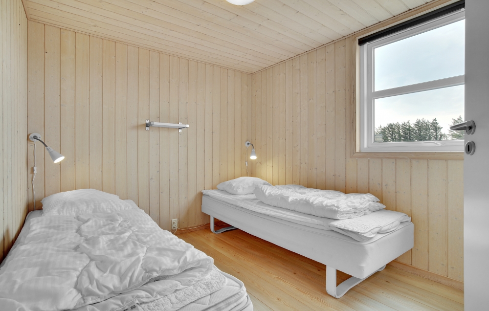 Et av de 8 soverommene i luksushus nr. 194 i Nordjylland.