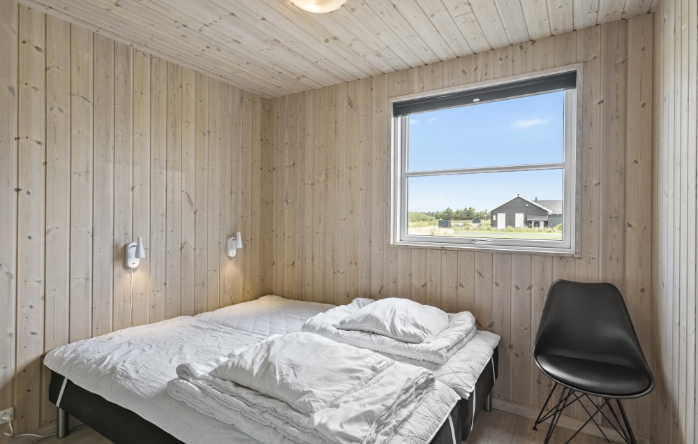 Et av de 6 soverommene i luksushus nr. 193 i Nordjylland.