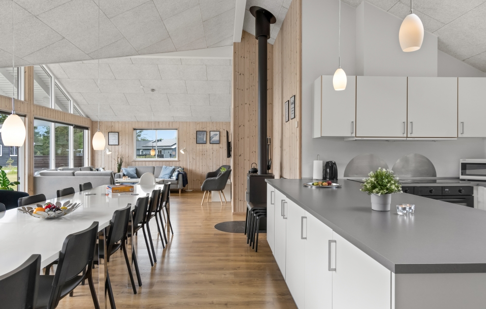 Kjøkkenet i luksushus nr. 304 er godt innrettet.