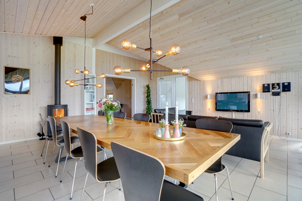 Sofakroken i luksushus nr. 264 i Sydjylland.