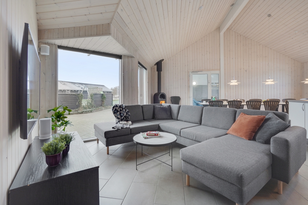 Sofakroken i luksushus nr. 234 i Sydjylland.