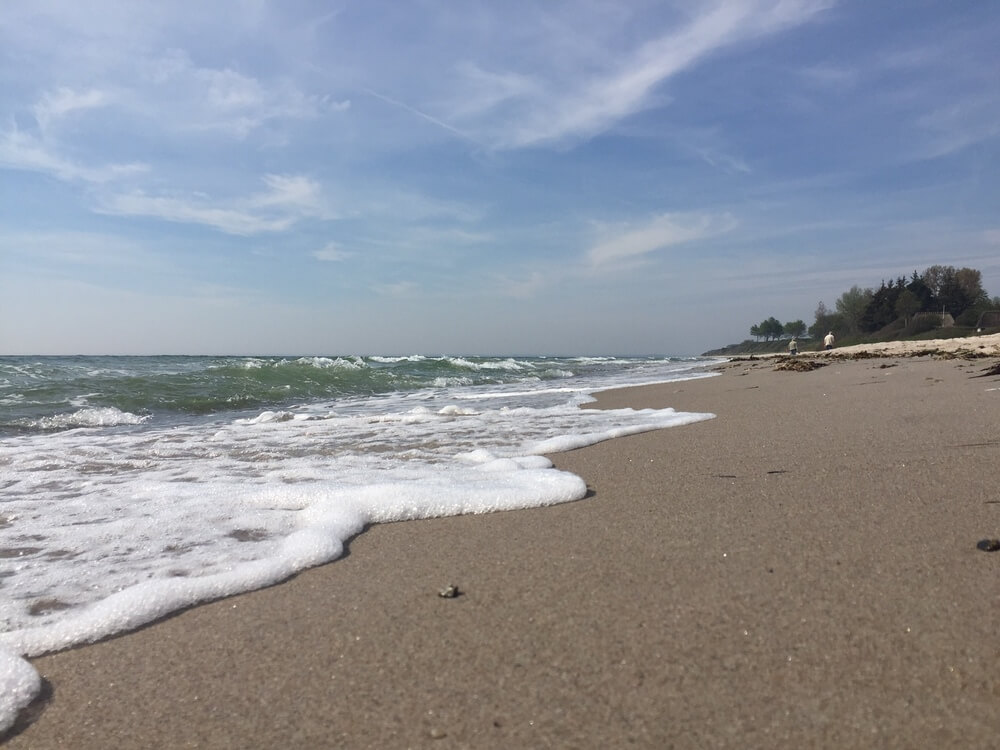 Den flotte stranden nær luksushus nr. 242 ved Sydjylland.