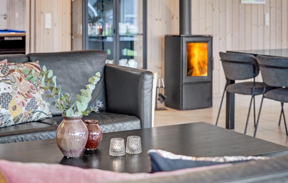Sofakroken i luksushus nr. 262 i Sydjylland.