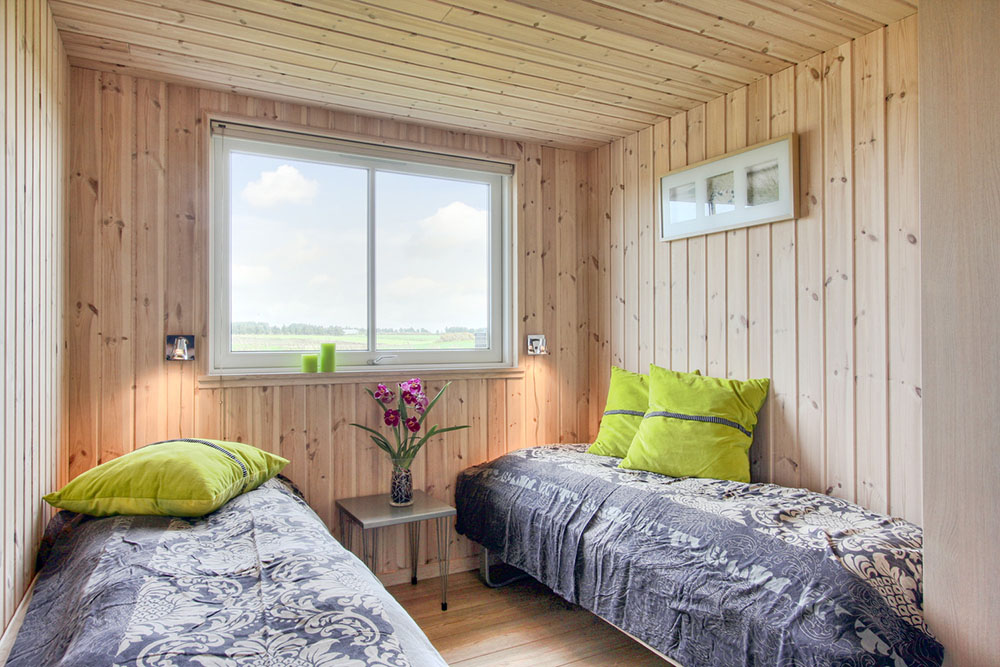 Et av de 8 soverommene i luksushus nr. 258 i Sydjylland.