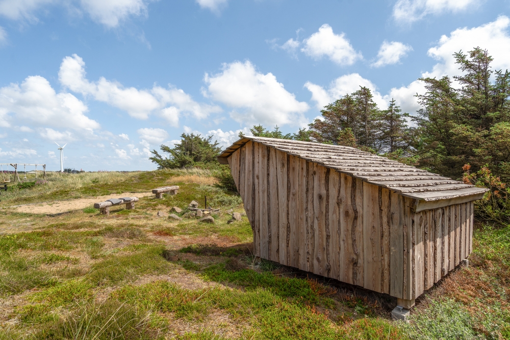 Stort utvalg av utendørsaktiviteter ved luksushus nr. 176 i Vestjylland.