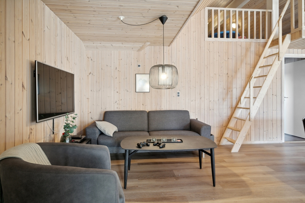 Konkurrer i feriehusets aktivitetsrom når dere besøker luksushus nr. 176 i Vestjylland.