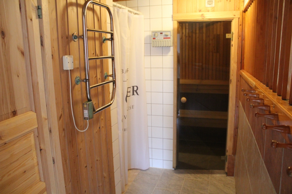 Luksushus nr. 126 er blant annet utstyrt med en deilig badstue.
