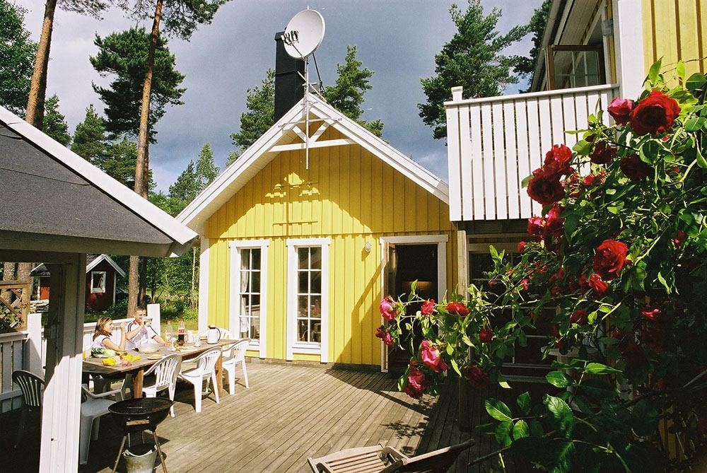 Luksushus nr. 127 har en deilig terrasse med gode hagemøbler til 12 personer.